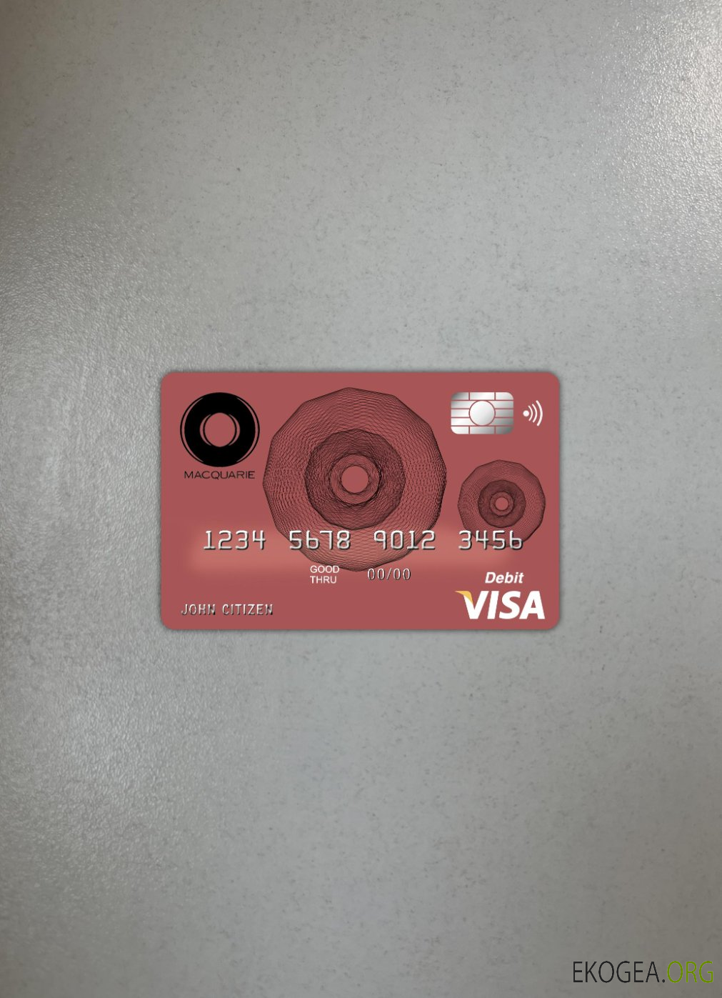 Australie Macquarie Bank Visa Card photolook , avant